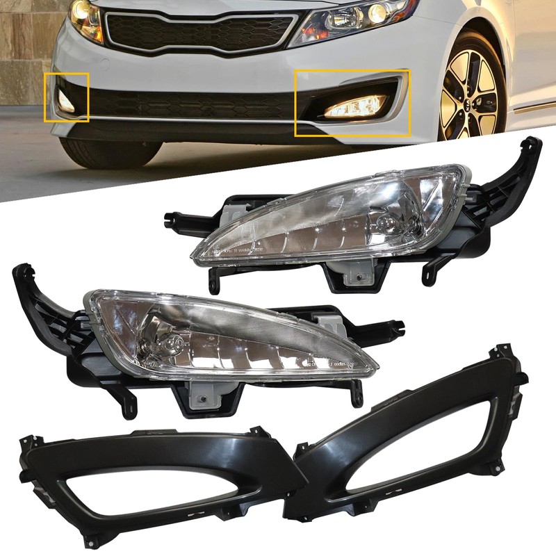 Carlaihu For 2011 2012 2013 Kia Optima Halogen Front Bumper