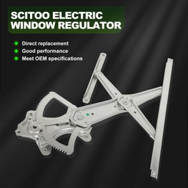 SCITOO Power Window Regulator with and o Motor fit for 2005 2006 2007 2008 2009 2010 2011 2012 2013 2014 2015 2016 2017 2018 2019 2020 2021 for TOYOTA for TACOMA Front Left or Rear Left Side 740-610