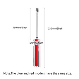 Nail Puller Remover, 6 Inch U Tip Tack Lifter Rivet Nail Clip Screwdriver Puller Staple Remover Bearing Screw Puller Tool for Woodworking Furniture (Blue)