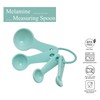 UPware 4-Piece Multi-Purpose Liquid and Dry Melamine Measuring Spoons Set,