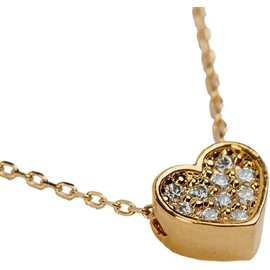 LuckyLy Collares para Mujer Corazón Baño Oro 14K Plata y Zirconias Regalos