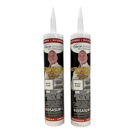 Dicor Products Self-Leveling Ultra Sealant (White) - Polypropylene Compatible, Water-Resistant Roof Sealant 2 Pack
