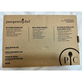 Pampered Chef New & Improved Small Stone Bar Pan #100256