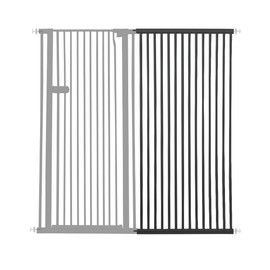 Lumizone Extra Tall Cat Gate Extension Kit 55.12" High Pressure Mounted 2025 New 29.52" Extra Wide 1.37" Gap No Drilling Tall Pet Gate for Dogs (Black, 29.52"/75cm, Extension)
