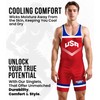 Exxact Sports Sublimated Men's Wrestling Singlet, High-Performance Powerlifting Singlet, Wrestling