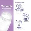 Maymom Storage Bottles Compatible with Lansinoh Pumps, Widemouth Version; Replace