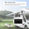 Ronyaoko RV Air Vent Fan, RV Interior Side Extractor Fan,