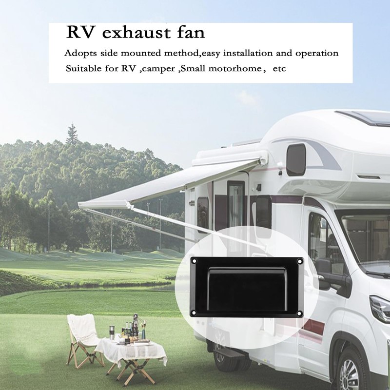 Ronyaoko RV Air Vent Fan, RV Interior Side Extractor Fan,