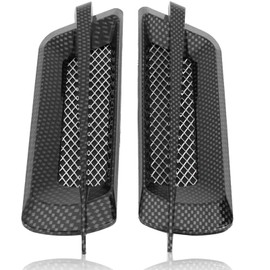 2Pcs Car Air Vent Cover Intake, Universal Car Side Air Vent Cover,Keenso Intake Grille Duct Decoration Sticker (carbon fiber)