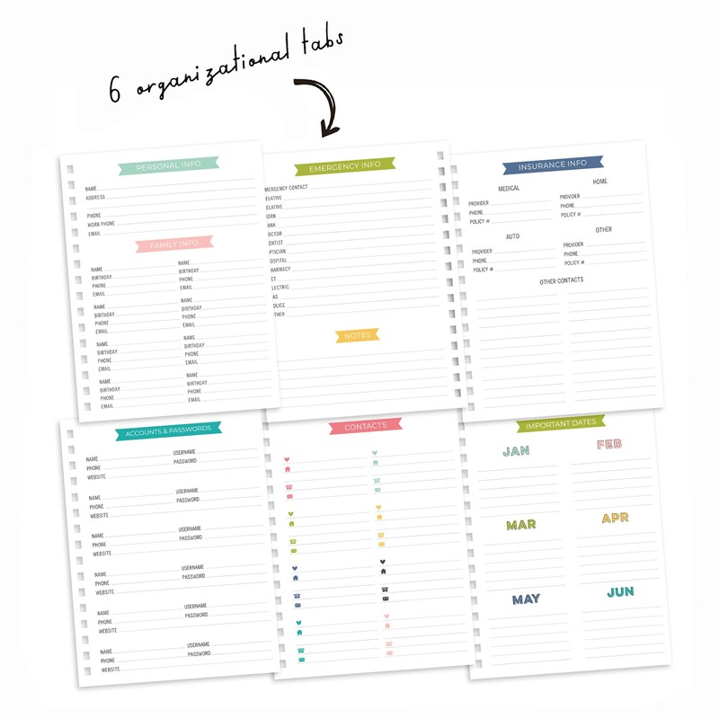Pukka Pad, Carpe Diem Undated Home Planner Notebook – Includes