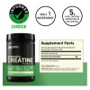 Creatina Monohidratada Optimun Nutrition Creatine Powder 1200 240 Servs Sabor