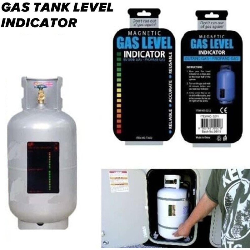 1Pcs Black Practical Propane Butane LPG Fuel Gas Tank Level