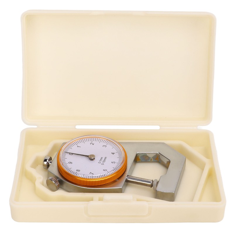 Thickness Gauge Round Dial Indicator 0.1mm Resolution 0‑10mm Range Measuring