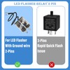LED Flasher Relay 2 Pin 12V (Set of 2), Turn