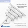 goldenwarm Pack of 5 Brushed Nickel Cabinet Pulls Kitchen Cabinet