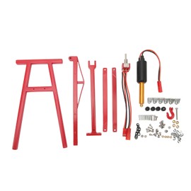 RC Engine Crane Jack 300g Lifting Force Strong Bearing RC Engine Crane Hanger for Remote Control Vehicles Red