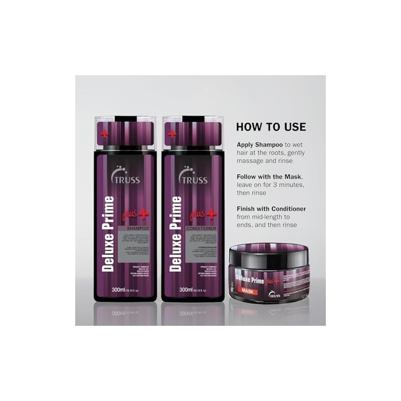 TRUSS Delux Prime Plus+ shampoo 300ml