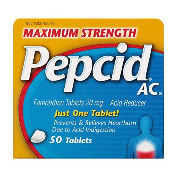 Pepcid Acid Controller Maximum Strength Tablets, 50 tablets