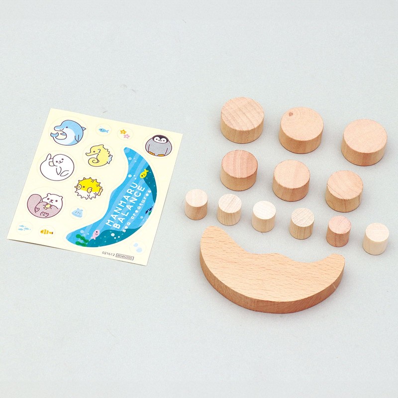 アーテック(Artec) おもちゃ 木製玩具 まんまるバランス うみのいきもの 21612