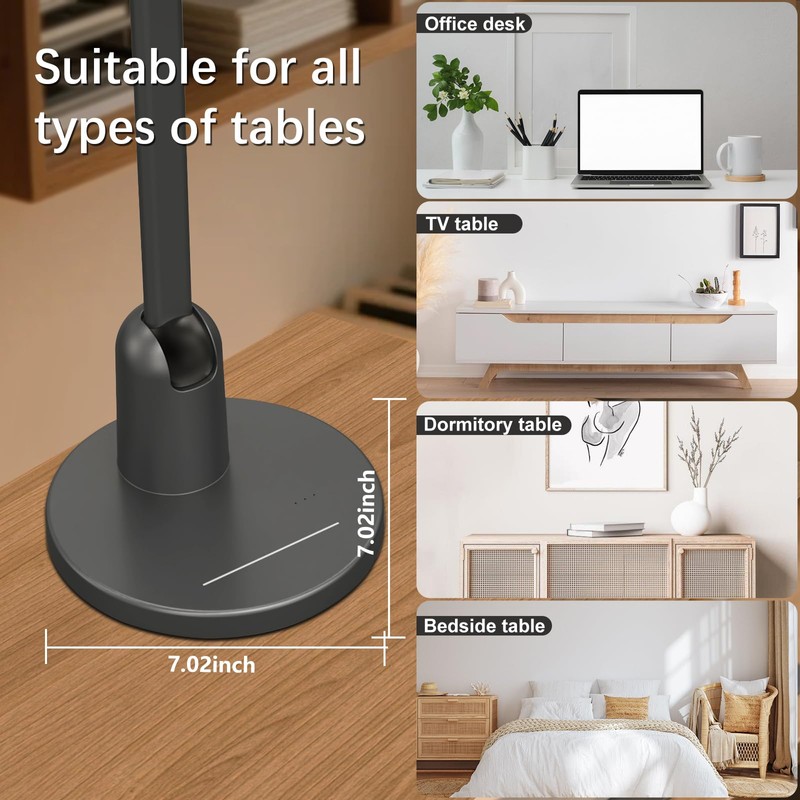 Desk Lamps for Home Office with Stable Base, 1000LM Ultra