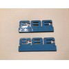 383 Stroker Emblems Black Chrome Pair 4 inches X 1