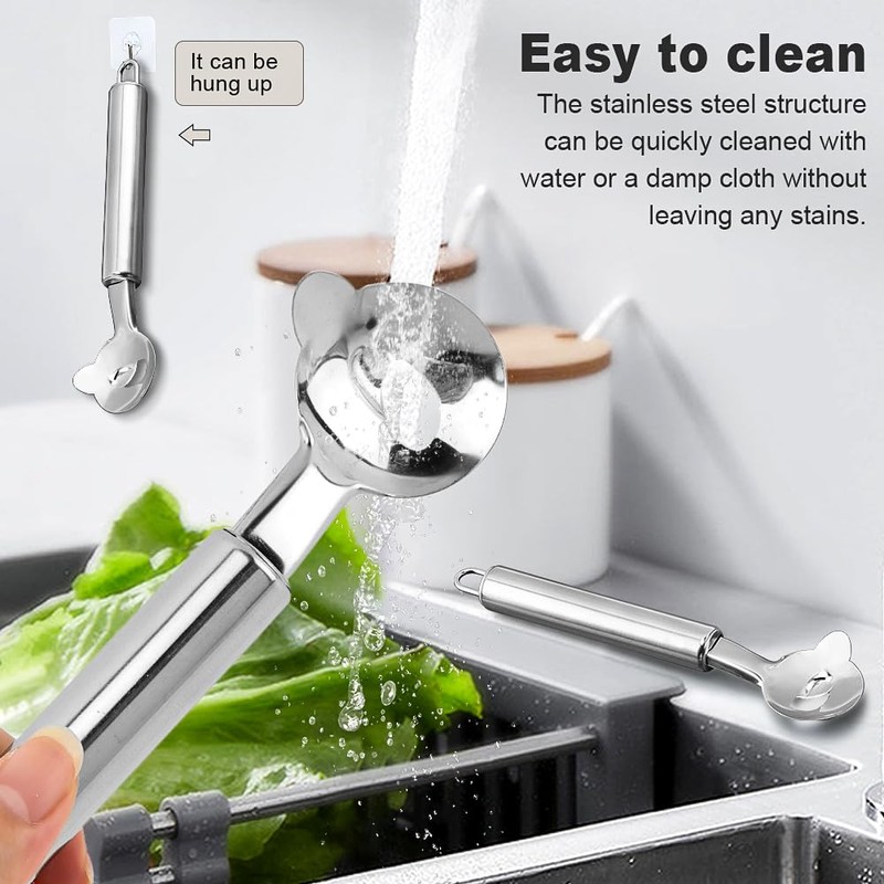 3 Pcs Cactus Peeler Tool, Stainless Steel Pelador de Nopales,
