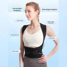 어깨 지지대 체형 견 굽은등교정 Black 스트레칭 남성 조끼 위쪽 [XL사이즈] Shoulder Support Posture Corrector Black Stretching Men's Vest Top [Size XL]
