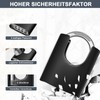 ZHEGE Large Heavy Combination Lock, Combination Lock, 4 Digits, High