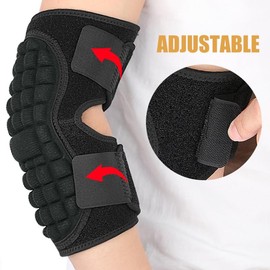 PACKOVE Codera Deportiva para Adultos, Coderas para Gym, Codera for epicondilitiss, Coderas Ortopedica de Compresión Ajustable
