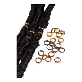 Bead It Wear It Love It 10 Stainless Steel Hair Beads for Loc Braids Twist and Natural Hair, Loc Beads, Dreadlock Hair Accessories, Loc Jewelry (4mm, Copper)