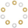 newgen medicals Massage Ring:10 Set Acupressure Finger Massage Rings Gold