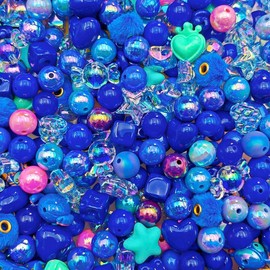 Acrylic Beads Mix(16mm)-Beading making-Bead Assortmens-DIY:_Blue Alien_150ml