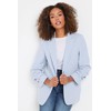 M&Co Womens Stripe Seersucker Blazer - Women's