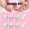 Universo en Linea Separadores Dedos Silicón Pedicura Manicura Flores Uñas