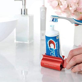 Rodillo exprimidor de pasta de dientes, tubo de acero inoxidable, para guardar pasta de dientes, cremas, pone fin a los desechos, simple y práctico (r