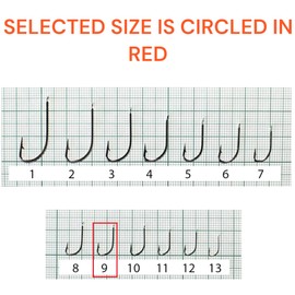 PRO FILSTAR 20 Piece Fishing Hook Set N9 - Carp Fishing Hooks - Carp Fishing Accessories - Barbed Carp Hooks - Carp Fishing Straight Hooks - Carp Rigs - Fishing Accessories - Method Feeder -