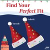 Winks Novelty Plush Santa Hat - Light Up, Funny Christmas