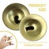 4Pcs Finger Cymbals 5.3cm/2.1in, Finger Zills for Belly Dance, Brass