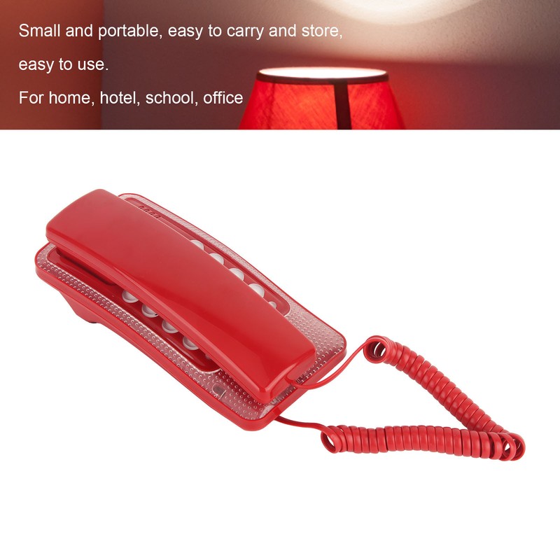 KXT‑438 Wall Mounted Home Phone Corded Telephone with Redial Quick