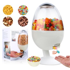 12"Large Automatic Candy Dispenser Machine,Vintage Motion Activated Candy Dispenser Touch Free,3 Distribution Options Desktop Auto Candy Dispenser for Office Desk,Home,Party