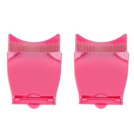 2pcs Folding Eye Lash Comb, Portable Eyelash Separator Women Eyelash Grooming Tool for Travel