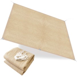 60% Sun Block Garden Netting Mesh for Plants Protecting - Beige (1, 6' x 5')