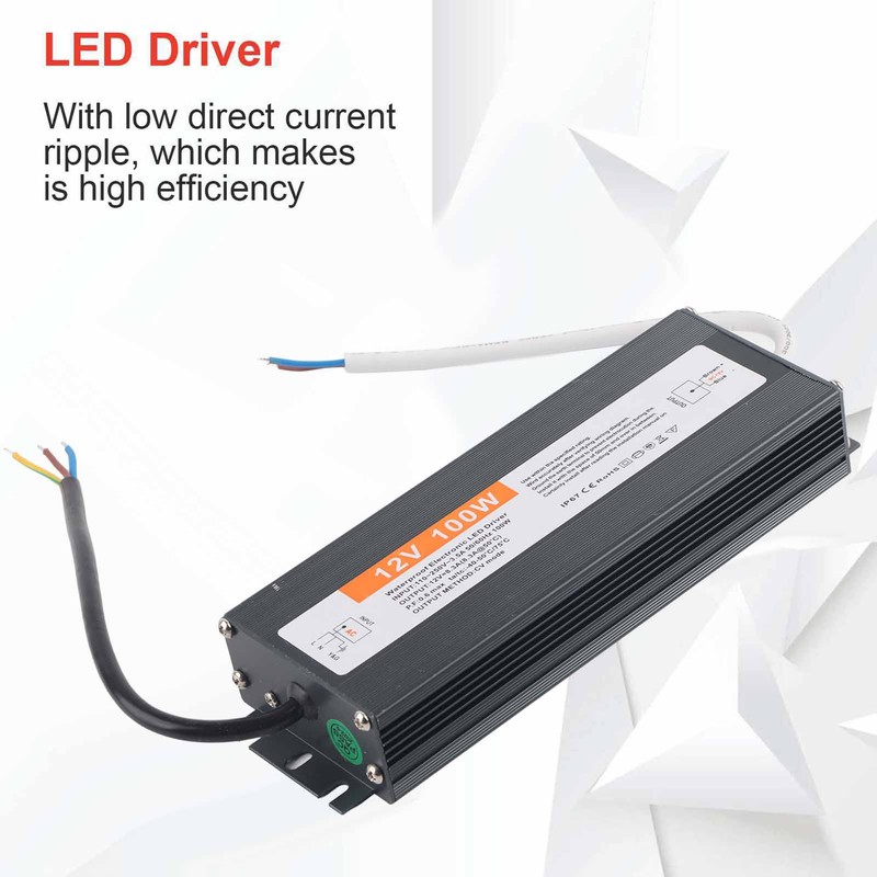 100W Ultra Thin Waterproof Power Supply Transformer Adapter LED Driver