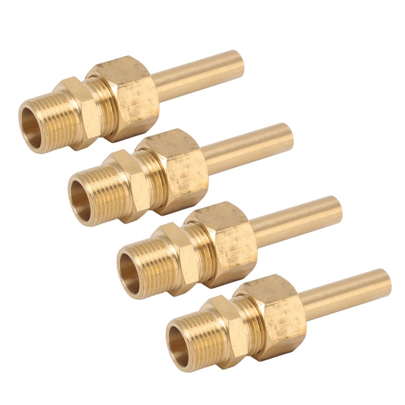 4 PCS Water Fountain Nozzles Pure Copper Large Hexagonal Direct