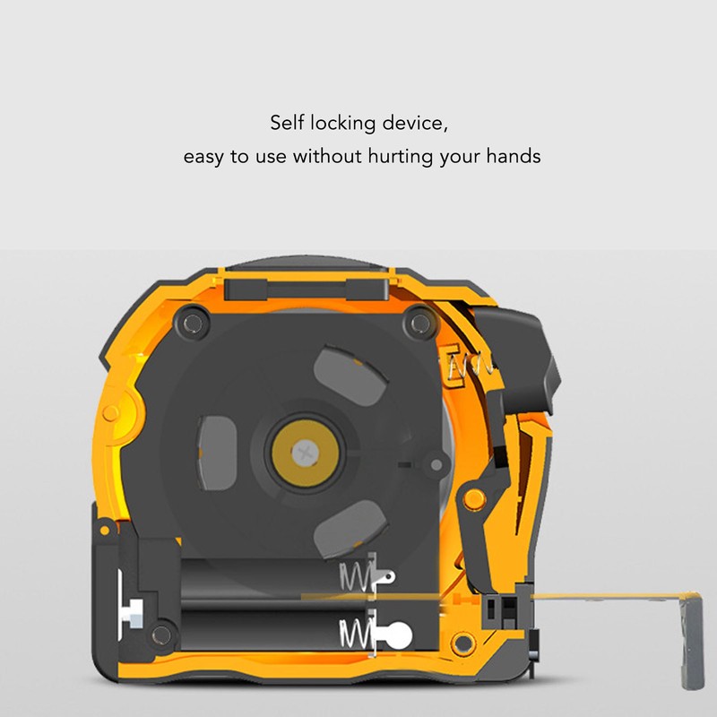 Laser Tape Measure High Accuracy ABS Housing Manganese Steel Digital