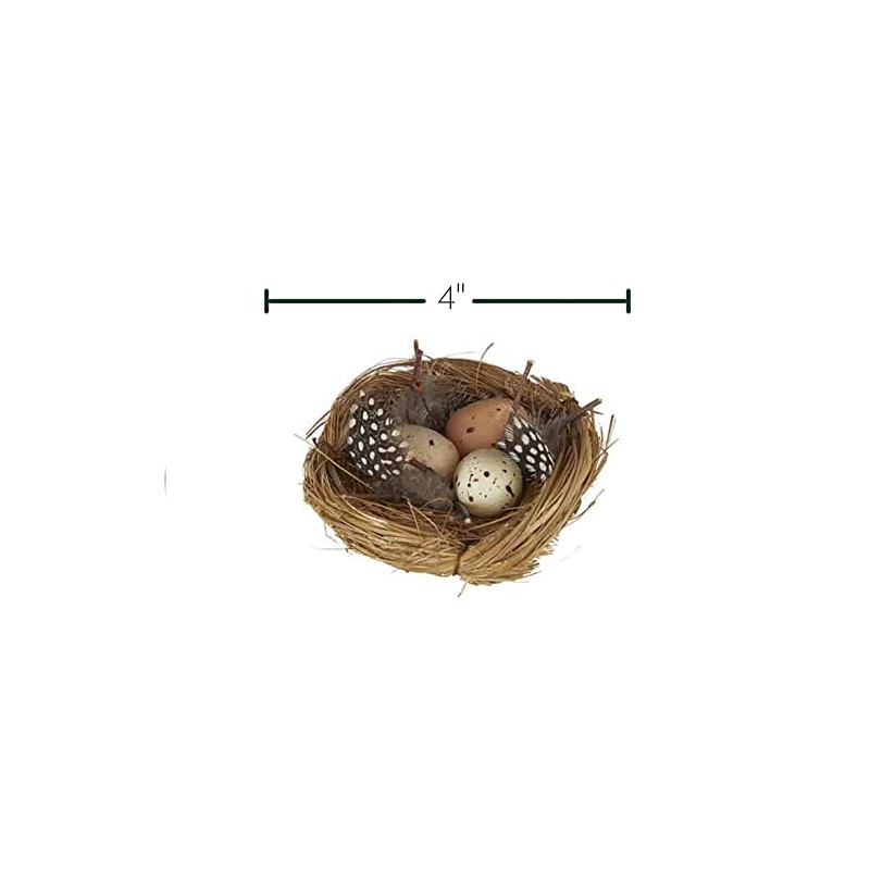 The Bridge Collection Faux Decorative Bird's Egg Nest - Cute