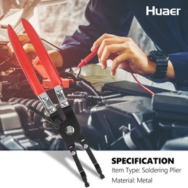 Akozon Car Soldering Pliers, Metal Soldering Pliers, Multifunction Wire Welding Clamp, Recording Auxiliary Tool, Wire Welding Pliers for Car Maintenance, Repair Tool