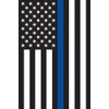 Thin Blue Line Police House Flag Patriotic Emergency Services 28"