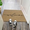 AAZZKANG Welcome Mats Outdoor with Non Slip Rubber Backing Easy