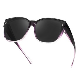 Myiaur Oversized Fit Over Sunglasses for Women, Trendy Wear Over Glasses, Polarized UV400 Protection Sunglasses for Driving Outdoors